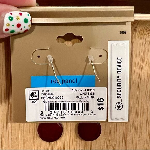 MIXIT Red Earrings, NWT - Picture 3 of 4